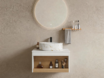 Floating Bathroom Vanity With Vessel Sink
