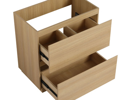 Modern Freestanding Bathroom Vanity Cabinet With Double Drawer