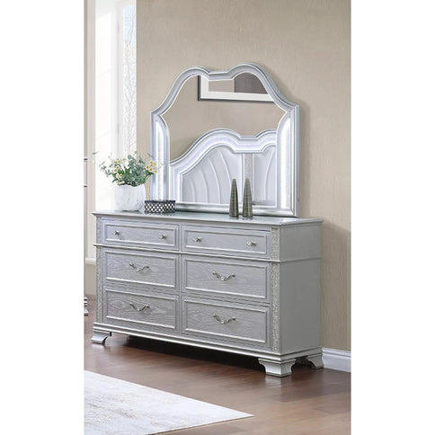 1 Piece Dresser Crystal Knobs Pull Handles Bedroom Furniture - Gray