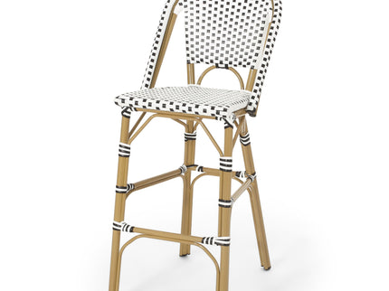 Outdoor Pe Rattan French Barstool Set