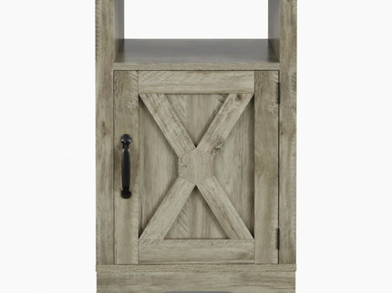 Farmhouse Nightstand, Charging Station & Storage