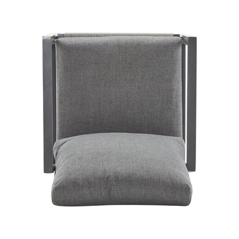 Modern Lounge Chair With Rope Accents And Cushions