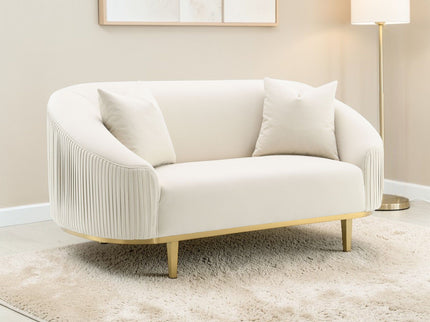 Martina - Loveseat With 2 Pillows - Ivory