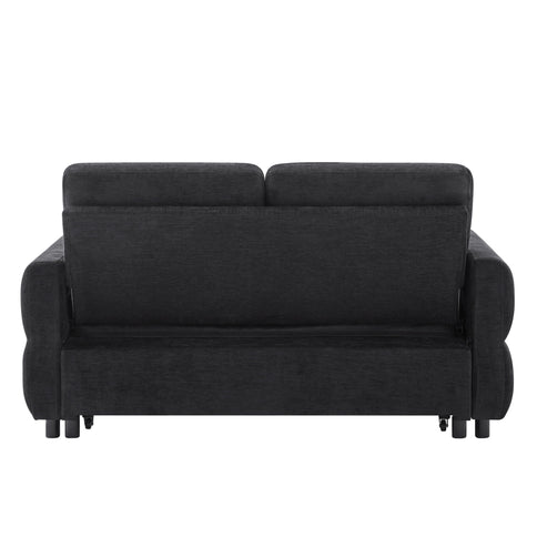 Convertible Sofa Bed Loveseat With Adjustable Backrest And USB Ports