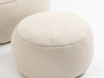 Bedding Bean Bag Sofa Chair High Pressure Foam With Footrest