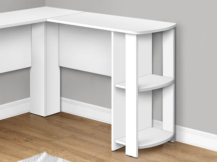 Computer Desk, Home Office, Corner, Storage Shelves, L Shape, Laptop, Contemporary & Modern