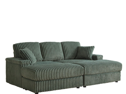 3 Seater Sofa With 2 Ottomans For Living Room