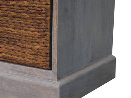 Basket Storage Cabinet - Gray Ash