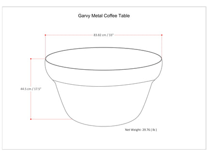 Garvy - Coffee Table - Rustic Bronze