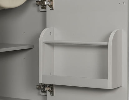 Bathroom Vanity With Sink, Soft Close Door, Adjustable U-Shaped Shelf