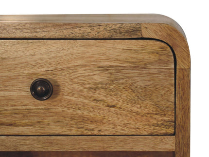 Mini Floating Open Bedside - Oak