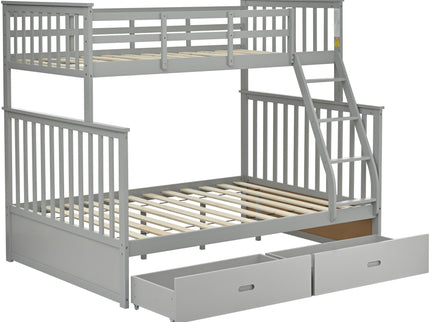 Bunk Bed With Ladder, And Safety Guard Rails