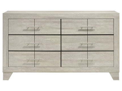 Strout - 6 Drawer Dresser - Cream