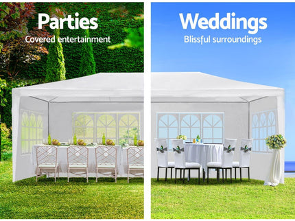 10X30' Wedding Party Canopy Tent Outdoor Gazebo With Removable Sidewalls