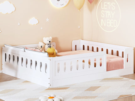 Platform Bed With Guardrail