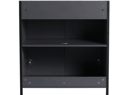 Contemporary Freestanding Bathroom Vanity With Adjustable Shelves