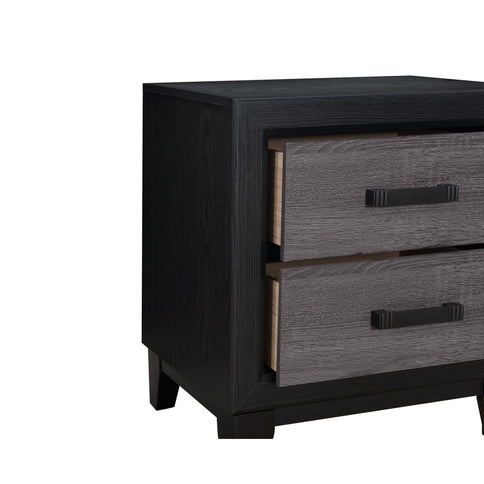 Soluto - Nightstand - Gray / Black