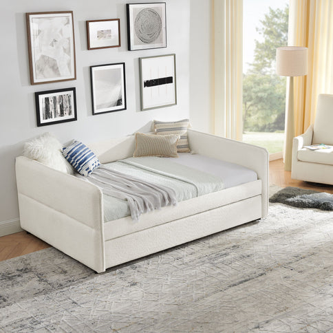 Upholstered Daybed With Pop Up Trundle