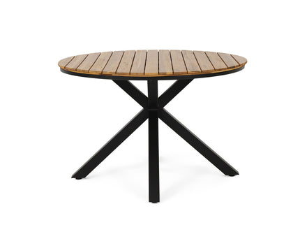 Outdoor Dining Table - Teak / Black