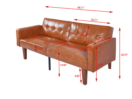 3 Position Split Back Futon Sofa Bed For Living Room