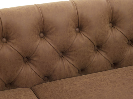 Chesterfield Sofa With Flared Arms For Living Room