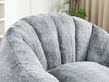 Beanbag Chair, Beanbag Sofa Chair With Armrests Stuffed High Density Foam