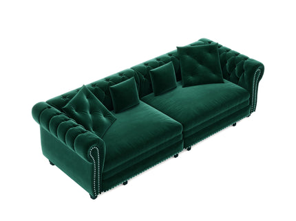 3 In 1 Pull Out Convertible Sleeper Sofa Bed, King Size, Chaise Lounge