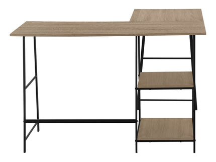Computer Desk, Home Office, Corner, Storage Shelves, L Shape, Work, Laptop, Contemporary, Modern