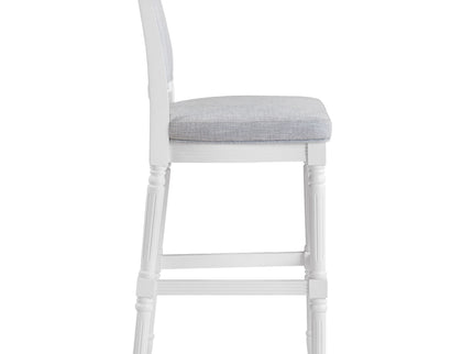 Stool With Upholstered Seat And Back