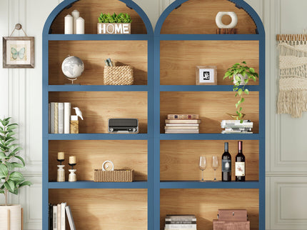 Freestanding Tall Bookshelves (Set of 2)