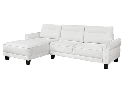 Granholm - Upholstered Curved Arm Sectional Sofa - White