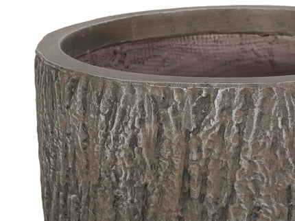 Magnesium Oxide Planter For Outdoor Use - Natural Wood