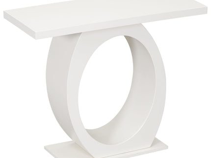 Console Table With Oval Base And Reinforced Bottom Plate