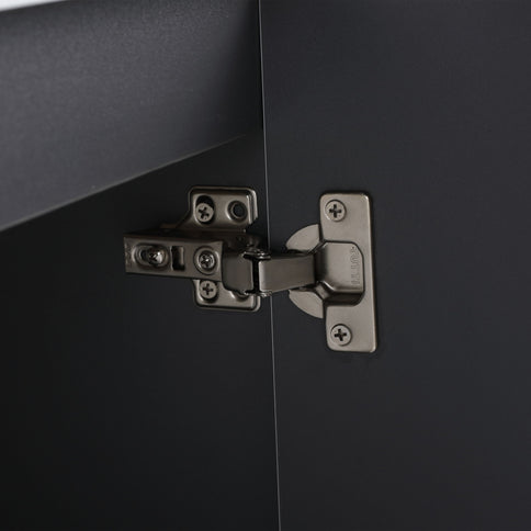 Contemporary Wall Mounted Bathroom Vanity With Resin Double Sink