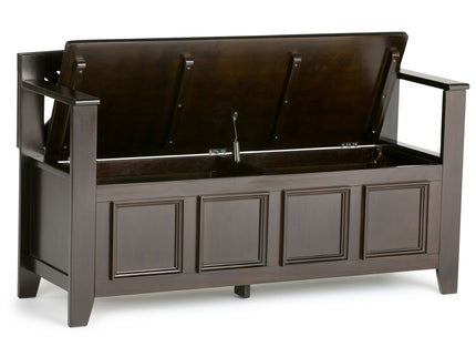 Amherst - Entryway Storage Bench - Hickory Brown