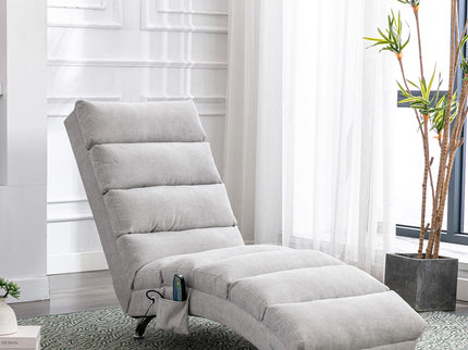Massage Chaise Lounge Indoor With Remote Control, Ergonomic Electric Massage Lounger