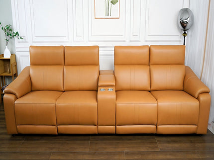 Modular Sofa With Recliners And Cup Holders Sectional Set