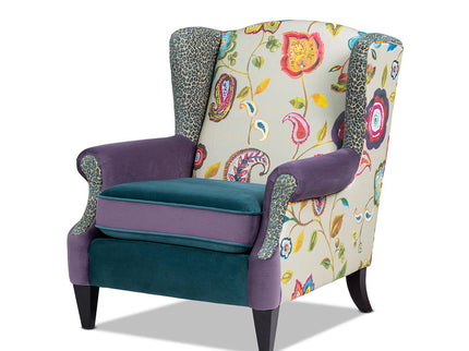 Anya - Boho Chic Wingback Accent Arm Chair