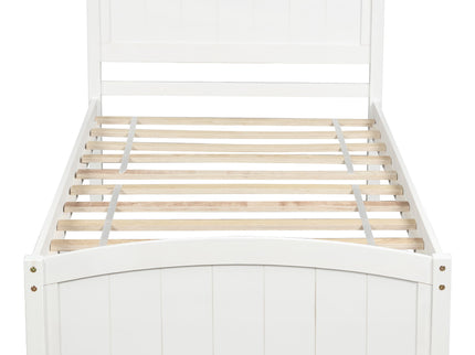 Platform Bed & Headboard, Footboard And Wood Slat Support