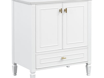 Freestanding Vanity With 1 Drawer & 2 Soft Close Doors With Door Mounted Storage