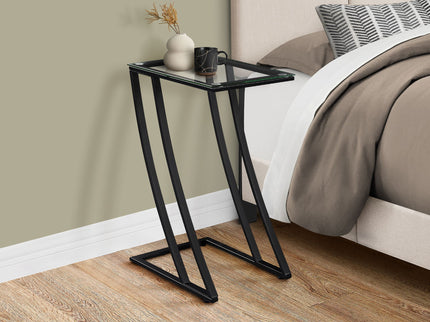 Accent Table, C - Shaped, Sturdy Construction, Contemporary & Modern
