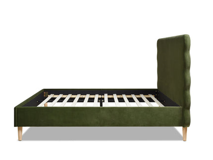 Stockholm - Modern Wavy Headboard Platform Bed