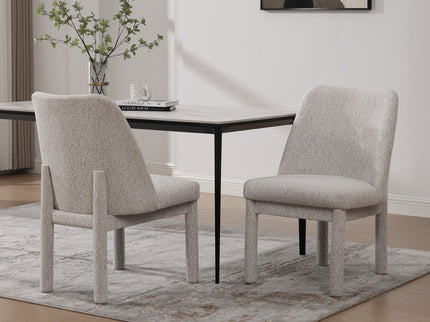 Wide Minimalist Dining Chair