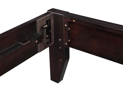 Queen Platform Bed With Tapered Legs - Brown