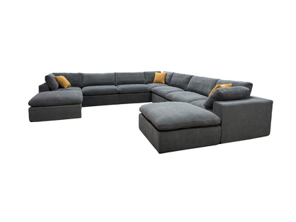 Custom Configuration Modular Sectional & Toss Pillows
