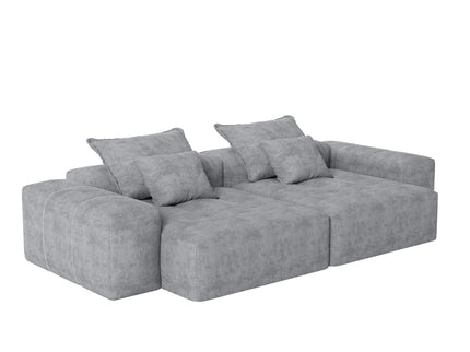 Modern Oversized Diy Combination Modular Sectional Sofa With Pillows