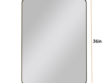 Wall Mirror Rectangular Mirror Metal Framed Mirror Vanity Mirror Dressing Mirror, For Bathroom, Living Room, Bedroom
