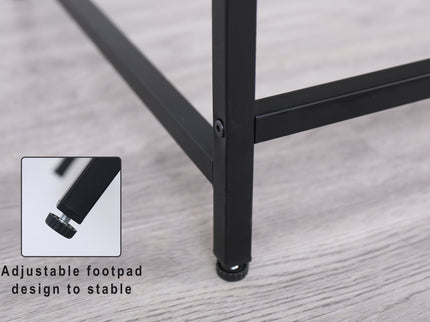 Console Table Narrow Modern Entryway Table Small Behind Couch Table Skinny Sofa Table Hallway Table For Living Room - Black