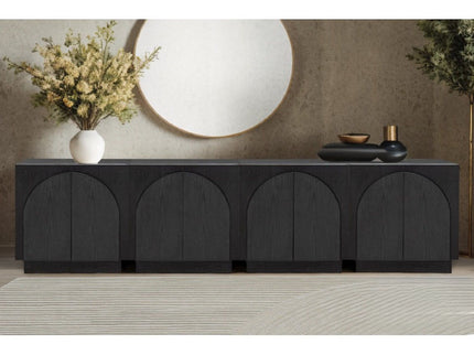 Modern Sideboard Buffet With Arched Cabinet Doors