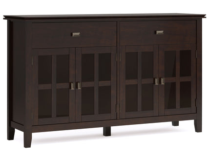 Artisan - Large 4 Door Sideboard Buffet - Dark Chestnut Brown